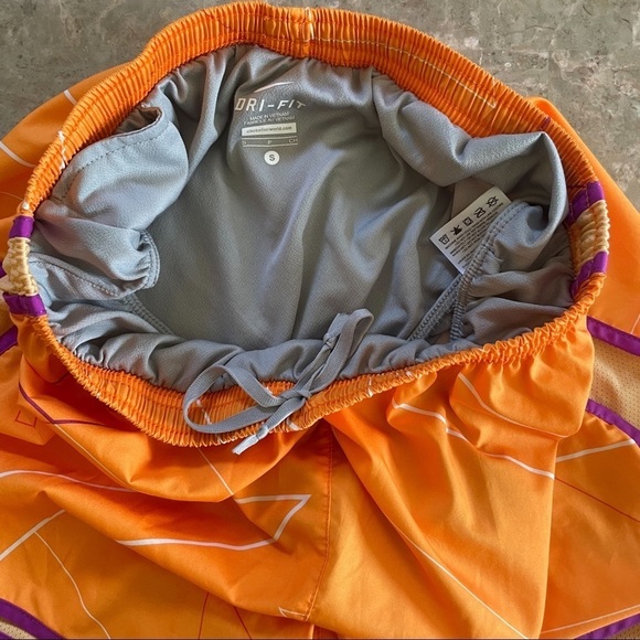 Nike Dri-Fit Tempo Running Shorts. Orange and Purple, Size Small‎ S​ - Picture 4 of 6